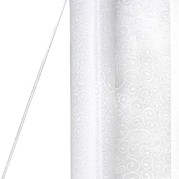 Modern romance wedding aisle runner Princess swirl scroll flourish 100 feet long - Picture 2 of 7